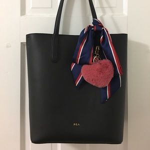 Ralph Lauren Long Tote Bag - with Charm & Twilly